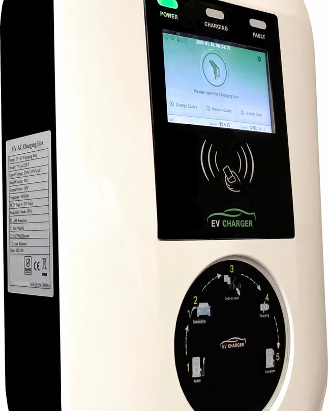 Bar2Charge Wallbox 11 kW Type 2 | 3 fase 16A | 8m laadkabel | Loadbalancing - App functie