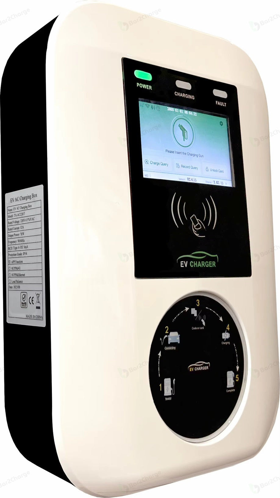 Bar2Charge TA Series 7,4/11 kW Laadpaal – Optionele Load Balancing