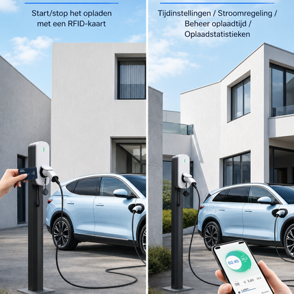 Bar2Charge CC30 11 kW Socket Laadpaal – 3-fase 16A met appfunctie