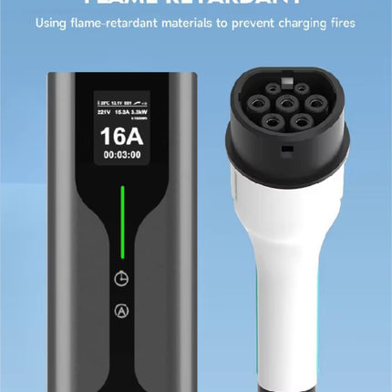 Bar2Charge V2 3,7kW Mobiele EV Lader Type 2 6–16A IP67 Timerfunctie
