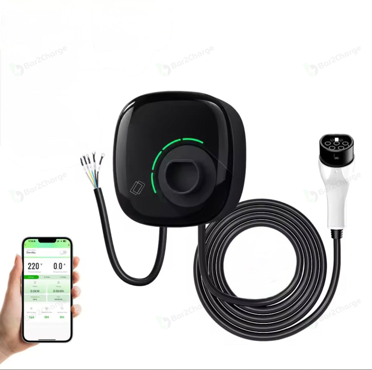 Bar2Charge ST Series 11 kW Laadpaal – Kabel of Socket