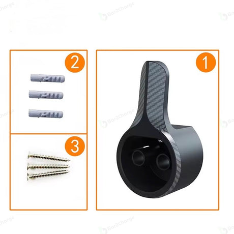 Laadkabelhouder Type 2 – Carbon Zwart