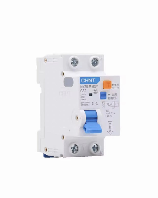 Aardlekautomaat 1P+N – C16 / C32 – 30 mA