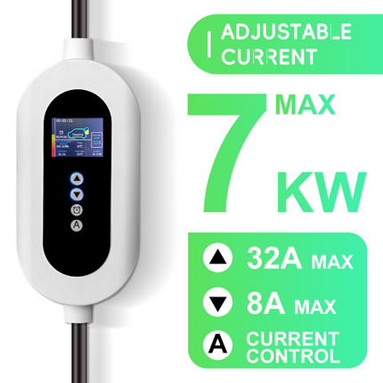 Bar2Charge D32A 7 kW Mobiele Thuislader 5 Meter Type 2 – IP66 Waterdicht – Draagbare EV Lader