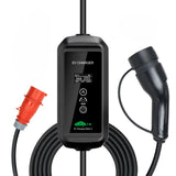 Mode 2 IC-CPD 11 kW Mobiele EV Lader Type 2 – 3-Fase 16A – 5 & 7 Meter Kabel