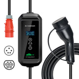 Mode 2 IC-CPD 11 kW Mobiele EV Lader Type 2 – 3-Fase 16A – 5 & 7 Meter Kabel