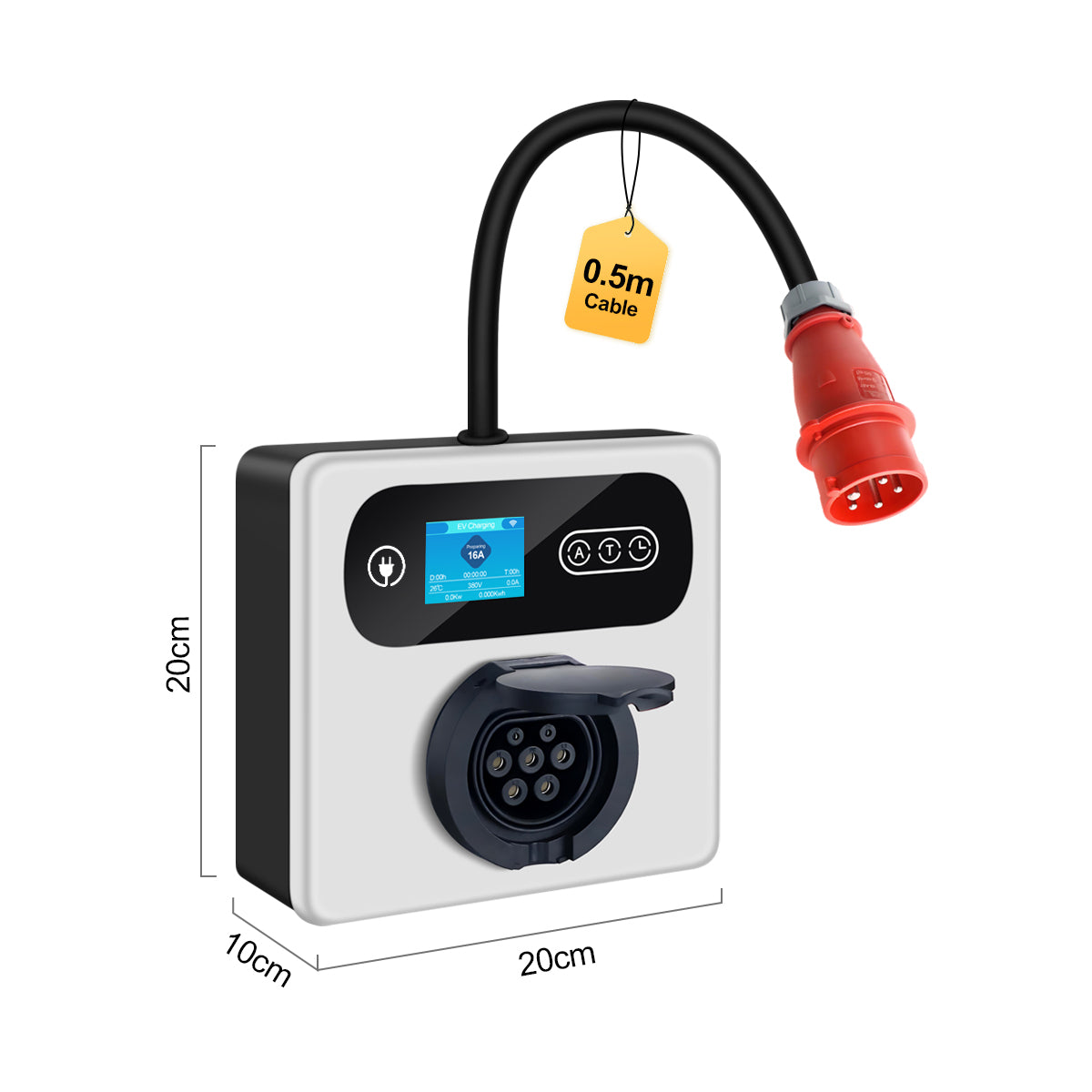 Mode 3 EV Wallbox 11 kW – Type 2 Socket – 3 Fase – App – IP54