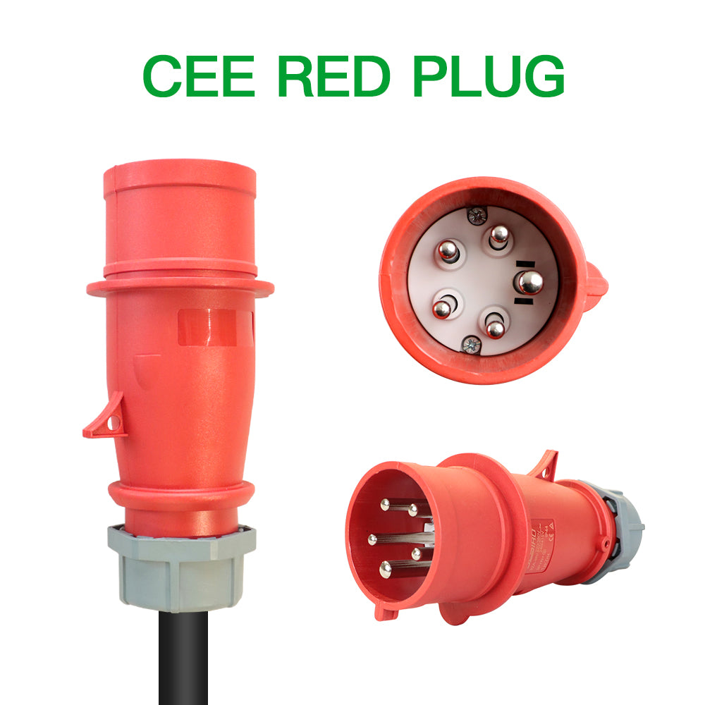 Mode 2 IC-CPD 11 kW Mobiele EV Lader Type 2 – 3-Fase 16A – 5 & 7 Meter Kabel