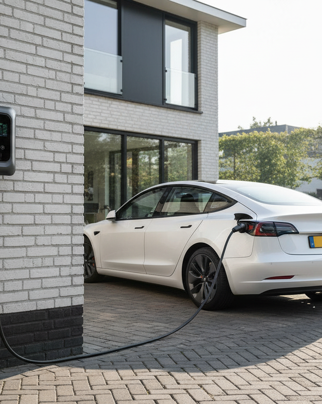 Bar2Charge Smart EV Ladestation 11 kW Typ 2 3-Phasen RFID App Timer IP66