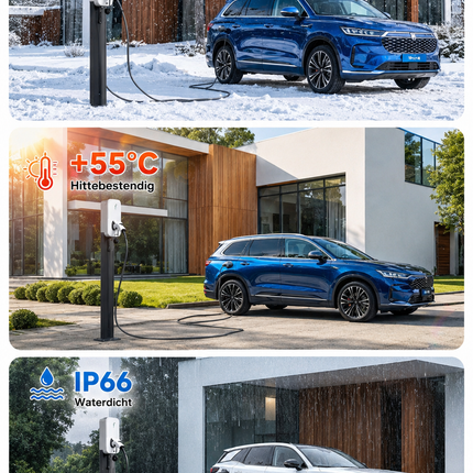 Bar2Charge CC30 11 kW Socket Laadpaal – 3-fase 16A met appfunctie