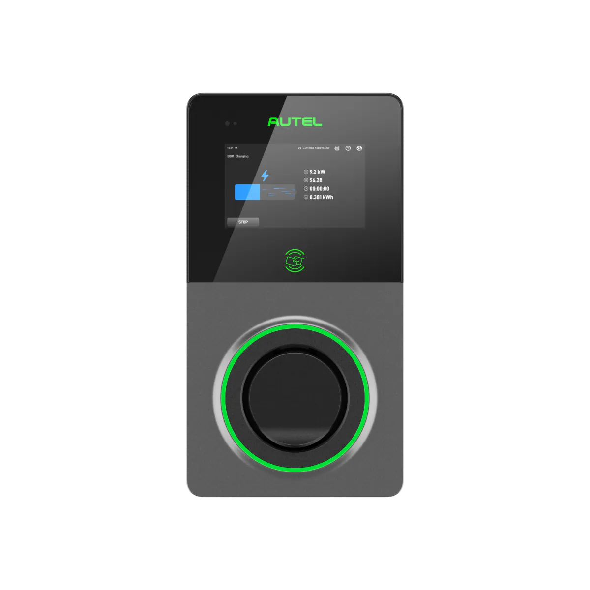 Autel MaxiCharger AC Wallbox W22-S-4G - Dark Grey met Socket, 4G en MID-certificering