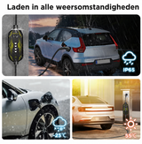 Bar2Charge 3,7kW Mobiele EV Lader Type 2 6–16A IP67 Uitgesteld Laden