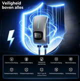 WityPower Laadpaal 7,4 / 11 / 22 kW | Type 2 5M | App, RFID & Optionele Load Balancing