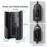 Supporto universale Bar2Charge per caricatore domestico mobile - nero