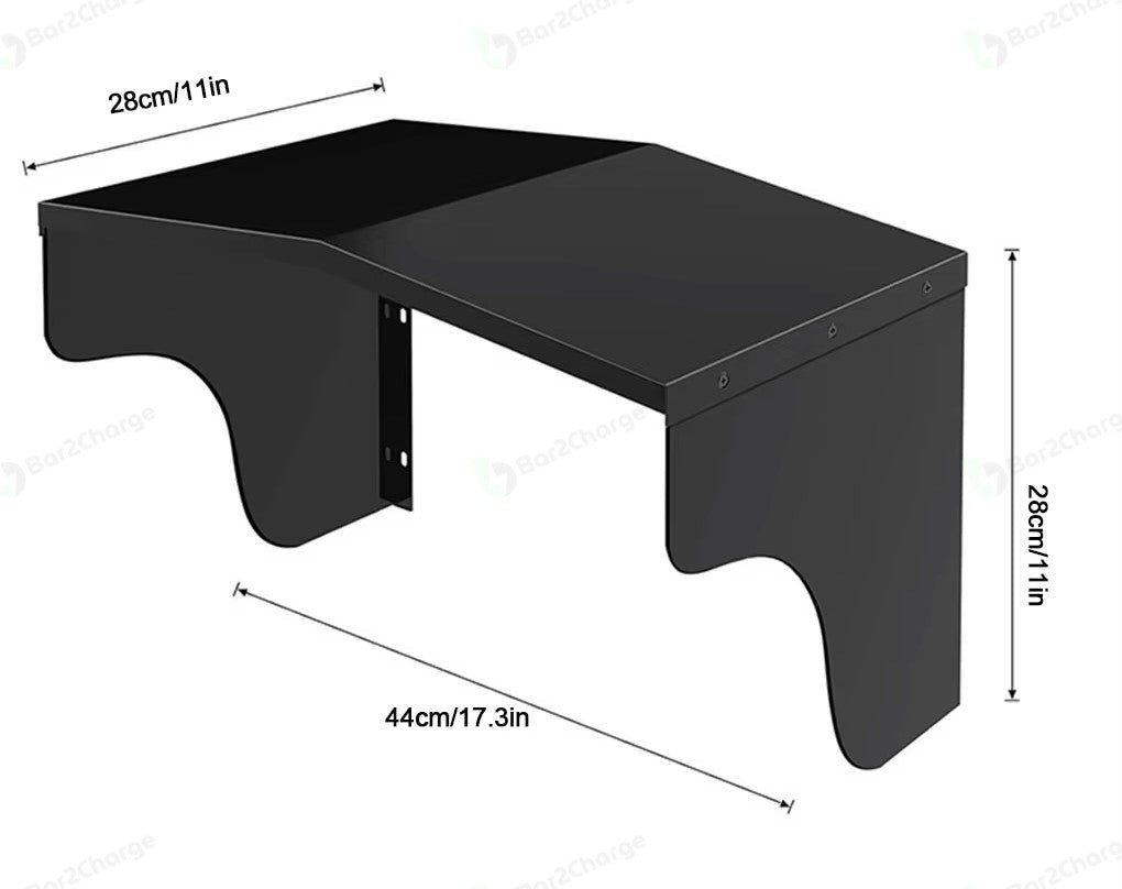 Laadpaal overkapping – Zwart aluminium