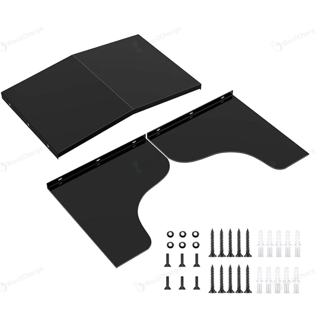 Laadpaal overkapping – Zwart aluminium