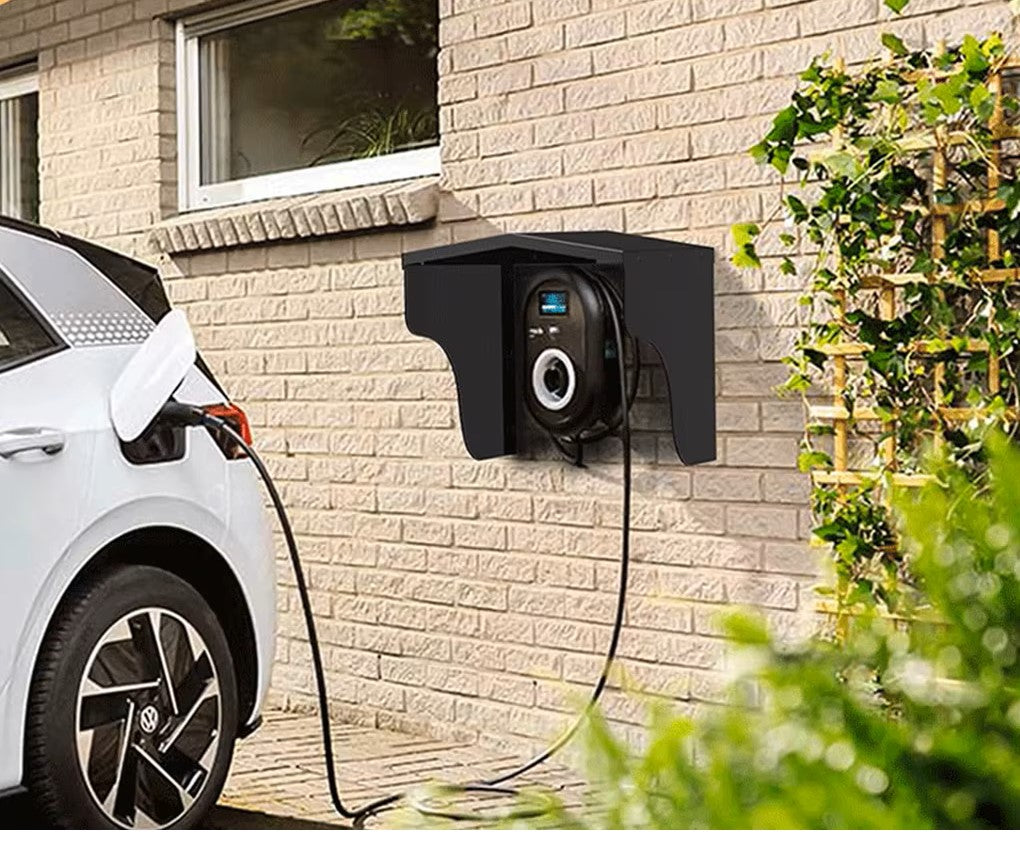 Laadpaal overkapping – Zwart aluminium