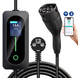Bar2Charge Mobiele Thuislader Type 2 3.7kW IP67 Slimme Autolader met APP Control 5 Meter Uitgesteld Laden