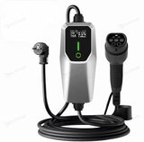 Bar2Charge mobiele thuislader 3,7 kW Type 2 in zilvergrijs met 4 meter kabel
