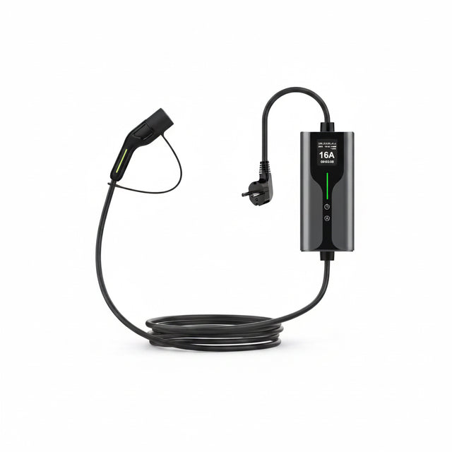 Bar2Charge mobiele thuislader 3,7 kW met Type 2-kabel en Schuko-stekker