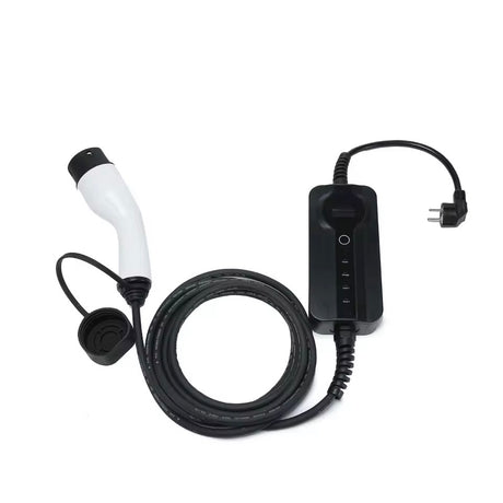 Bar2Charge mobiele thuislader met Schuko-stekker en lange Type 2-laadkabel