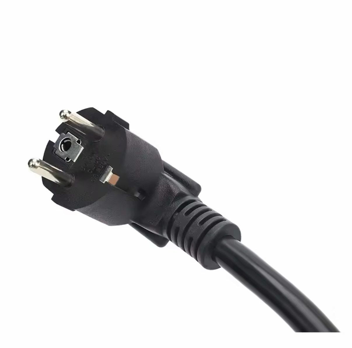 Schuko-stekker van de Bar2Charge Mode 2-thuislader voor een geaard 230V-stopcontact