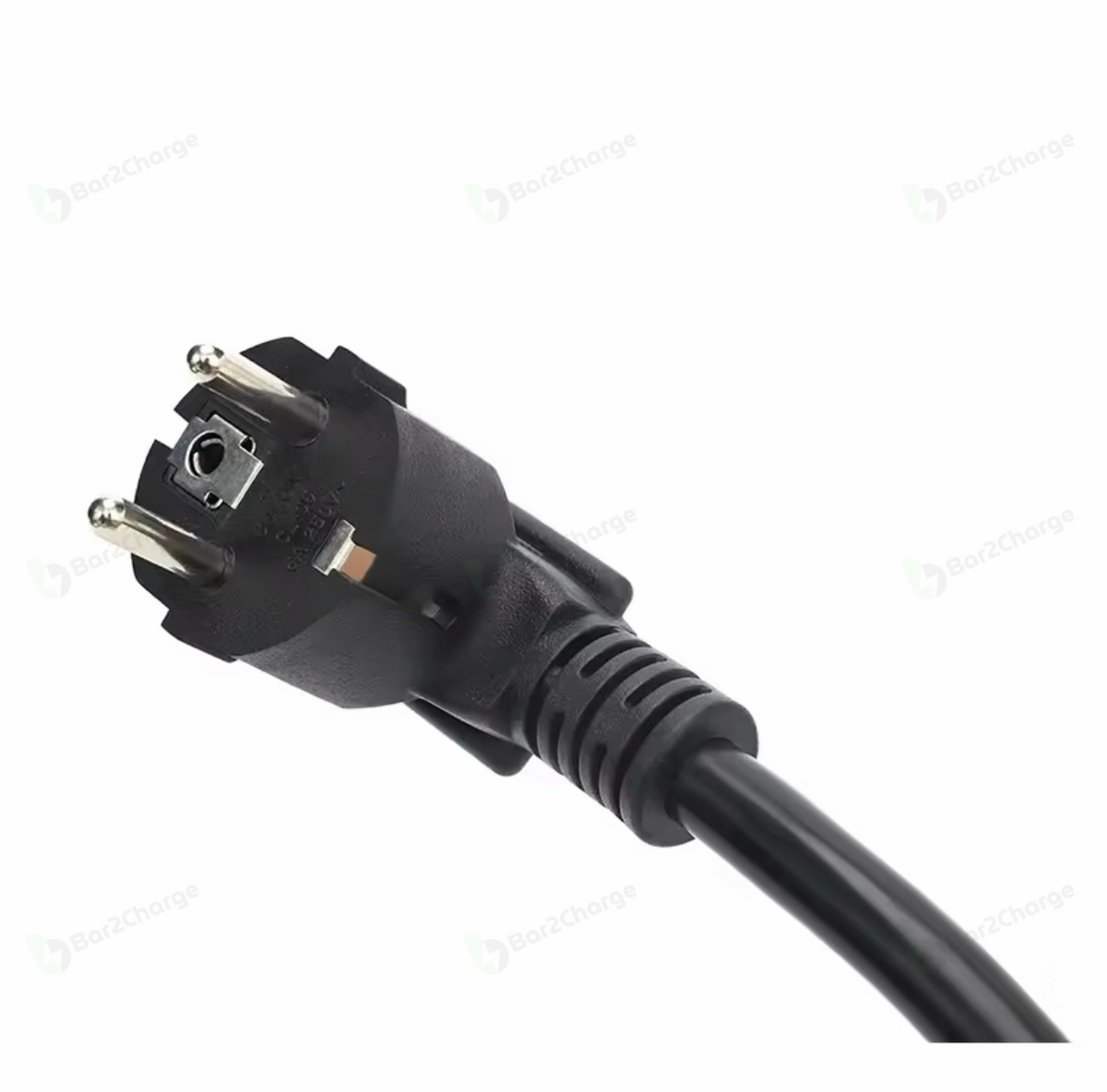 Schuko-stekker van de Bar2Charge Mode 2-thuislader voor een geaard 230V-stopcontact