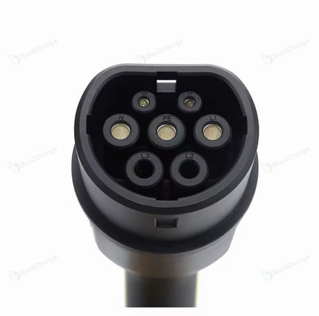 Type 2-laadstekker van de Bar2Charge Mode 2-thuislader met koperen contactpunten