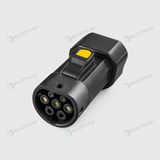 Bar2Charge Nova 16 V2L-adapter in zwart met Type 2-aansluiting en Schuko-stopcontact – productfoto 2