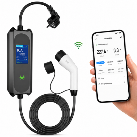 Bar2Charge ST-E210 mobiele thuislader 3,7 kW met Type 2-stekker en Smart Life-app