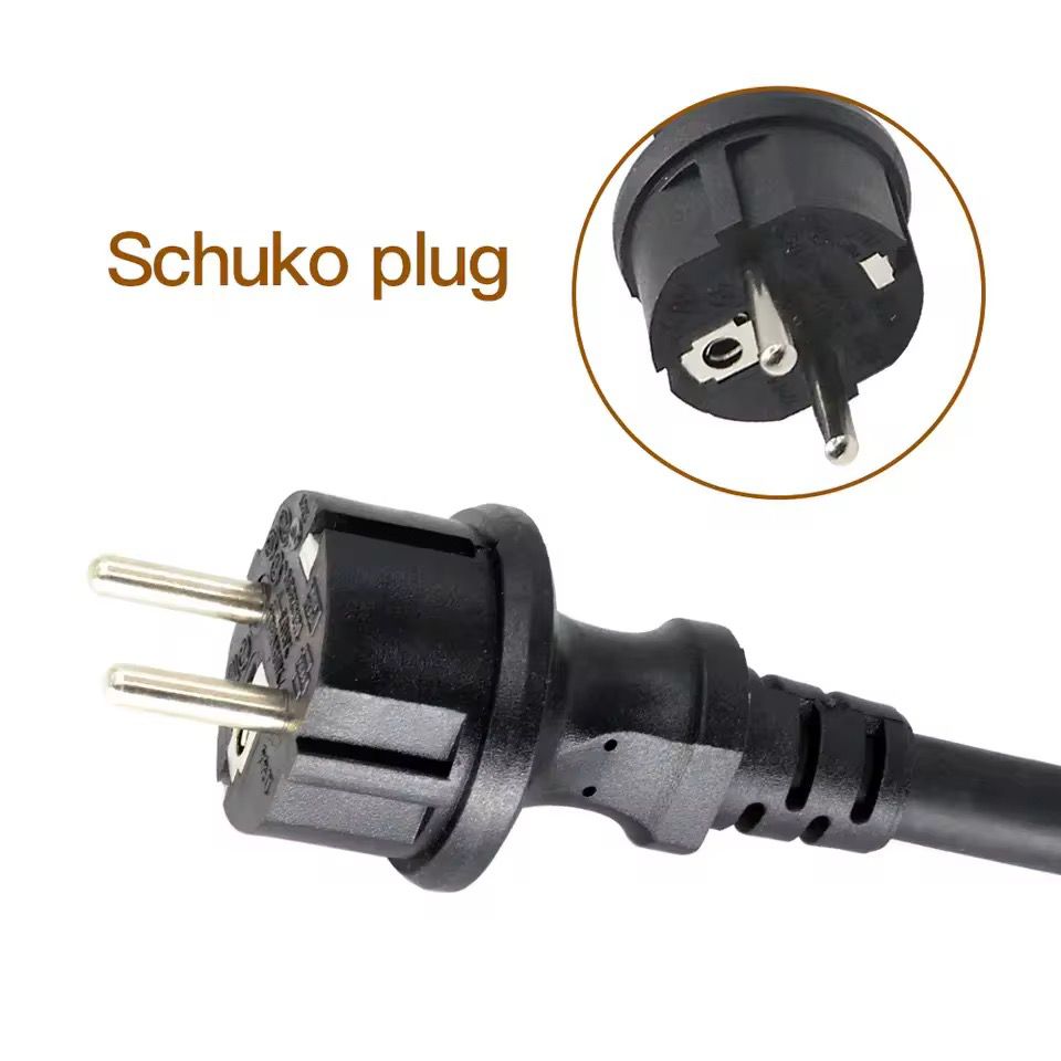 Geaarde Schuko-stekker van de Bar2Charge ST-E210 mobiele thuislader