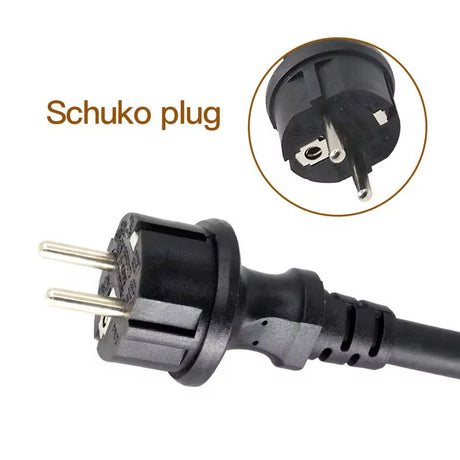 Geaarde Schuko-stekker van de Bar2Charge ST-E210 mobiele thuislader