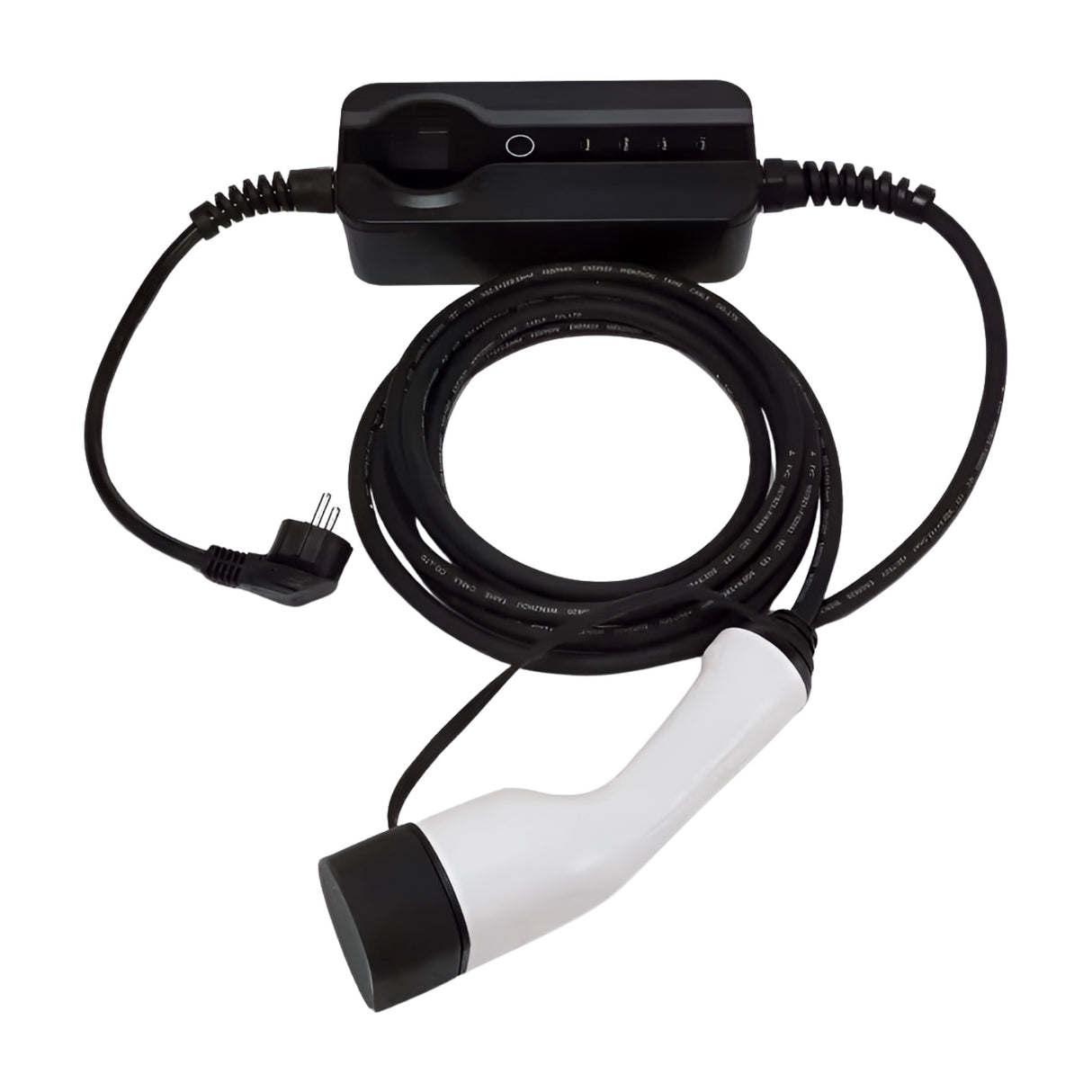 LCD-scherm en bedieningsknop van de Bar2Charge 6–16A mobiele thuislader