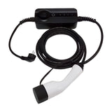 LCD-scherm en bedieningsknop van de Bar2Charge 6–16A mobiele thuislader