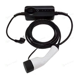 LCD-scherm en bedieningsknop van de Bar2Charge 6–16A mobiele thuislader