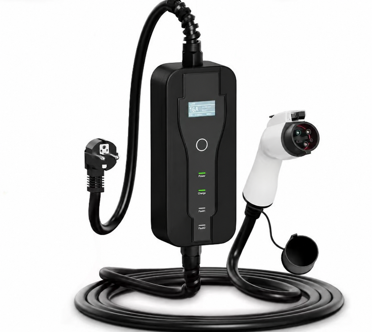 Bar2Charge Type 1 mobiele thuislader 3,7 kW met Schuko-stekker en 7 meter kabel