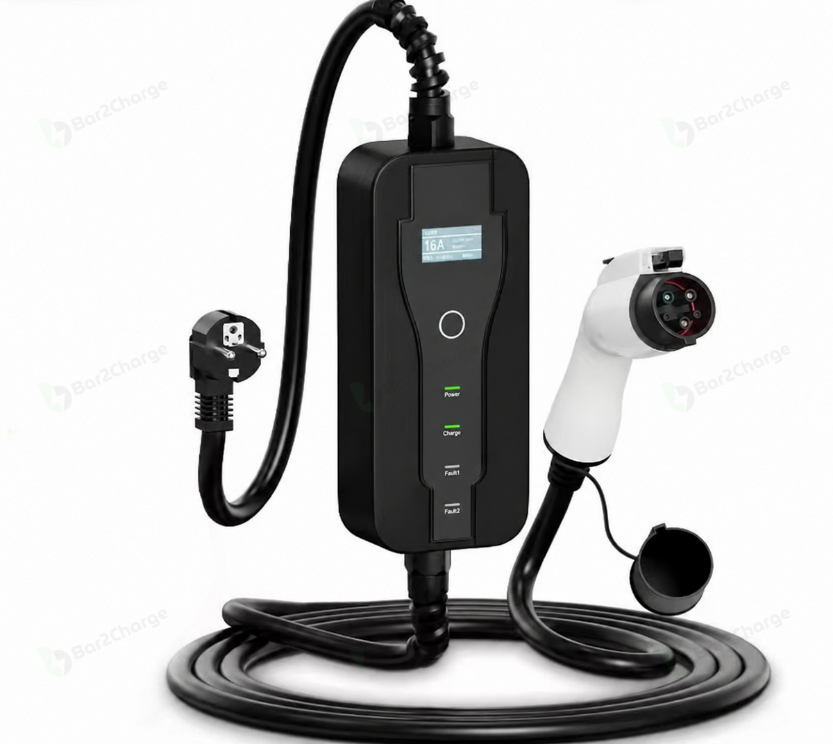 Bar2Charge Type 1 mobiele thuislader 3,7 kW met Schuko-stekker en 7 meter kabel