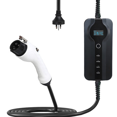 Bar2Charge Type 1 mobiele thuislader 16A met Schuko-stekker en 7 meter laadkabel