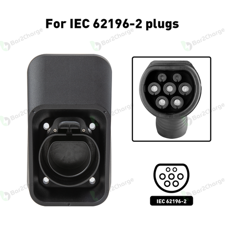 Bar2Charge Dock 2 houder voor Type 2 laadstekkers volgens IEC 62196-2