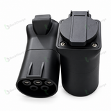Bar2Charge V2L adapter Type 2 met Europees 230V-stopcontact, 16A, zwart – productfoto