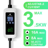 Bar2Charge 3.7kW Mobile Home Charger Type 2 | 5m Cable | 16A 1-Phase | IP66 | Adjustable 8A-16A | Includes Bag