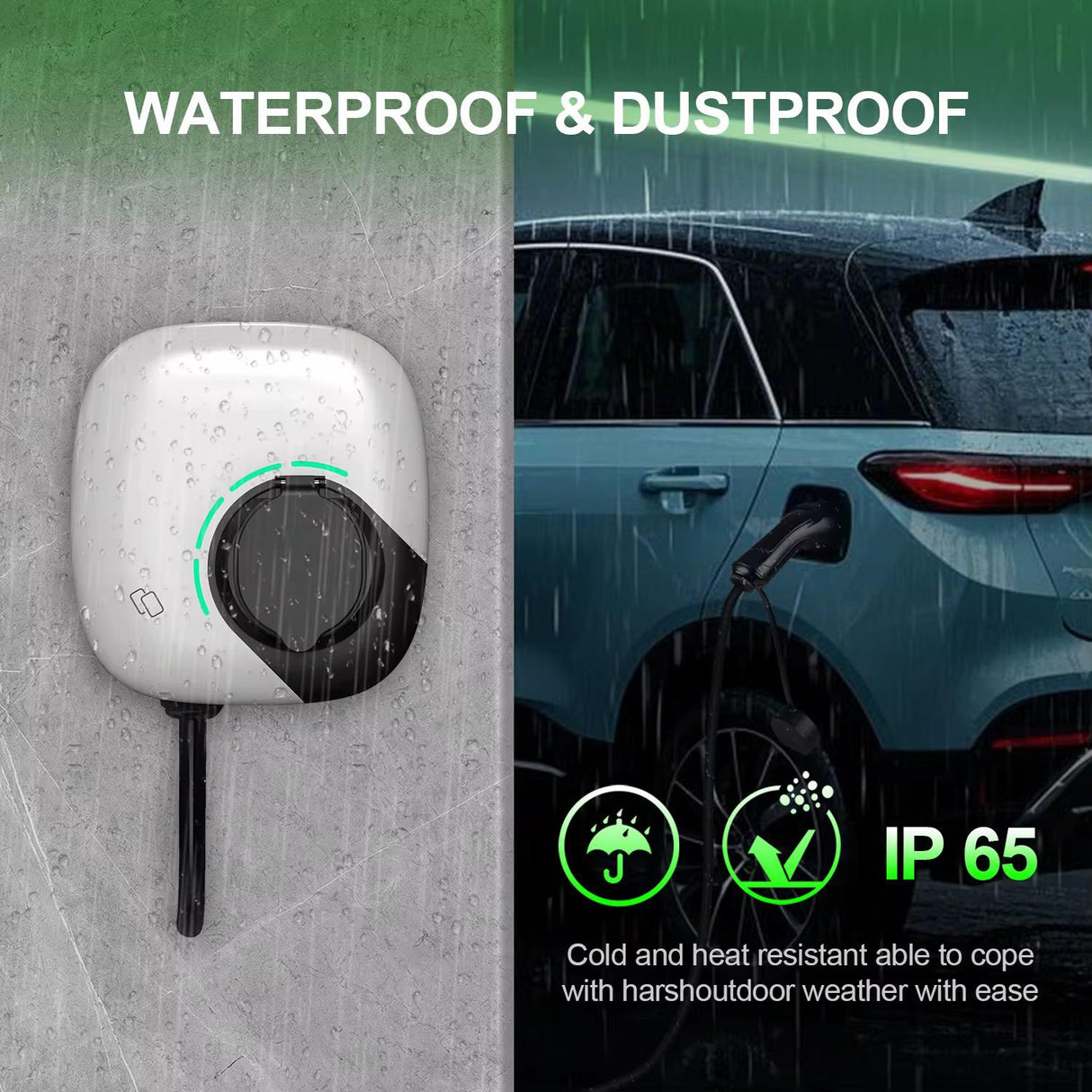 Bar2Charge Q1-Socket Laadpaal | 22 kW | TYPE 2 | 1 Fase & 3 Fase | IP65 | App Control