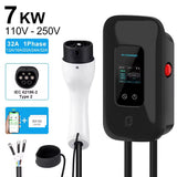 L6 Pro 7,4 kW Laadpaal Wallbox 1-fase 32A – Type 2, 5m & 7m kabel APP Functie