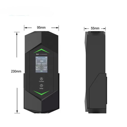 Bar2Charge 3,7 kW Smart EV Home Charger – Typ 2 – Einstellbar (6A-16A) – Smart Life App – IP65 wasserdicht