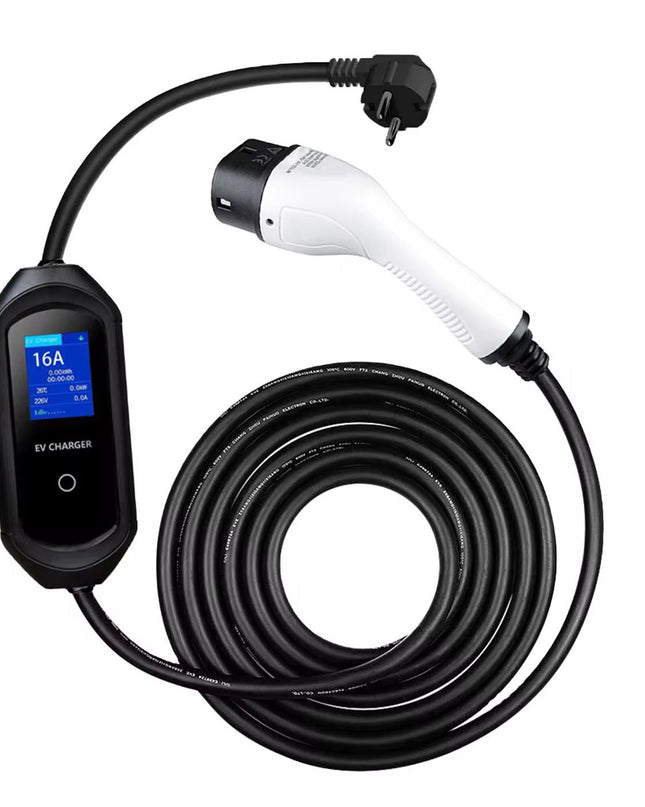 Bar2Charge Typ 2 Autoladegerät – Mobiles Heimladegerät 3,7 kW | 16 A | 5 m Kabel | IP65 | App &amp; Tasche
