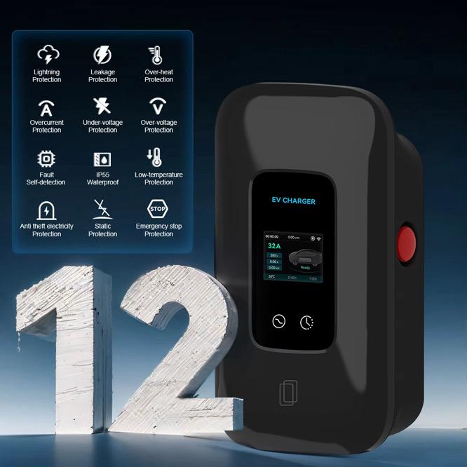 L6 PRO Laadpaal – Wallbox 3-fase | Type 2 | 5m Kabel | 11 kW & 22 kW | RFID & APP| IP65 Waterdicht