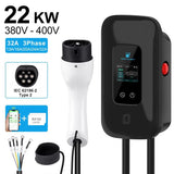 L6 PRO Laadpaal – Wallbox 3-fase | Type 2 | 5m Kabel | 11 kW & 22 kW | RFID & APP| IP65 Waterdicht