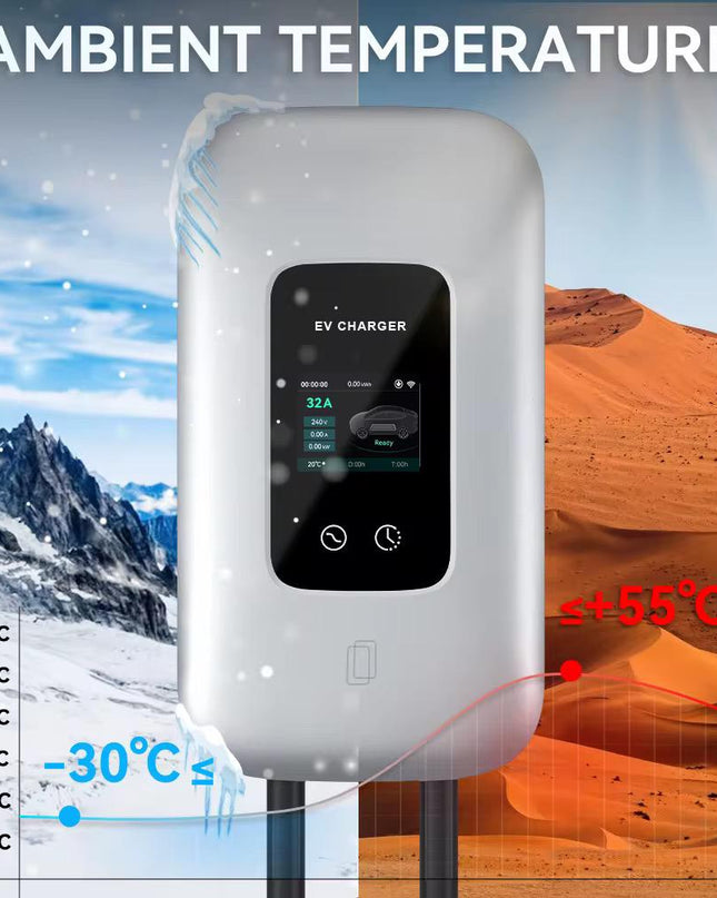 Bar2Charge 11kW Wallbox-Ladestation – 3-Phasen 16A – Typ 2 – App-Steuerung – IP65 – 5m Kabel – Für Elektro- und Hybridautos