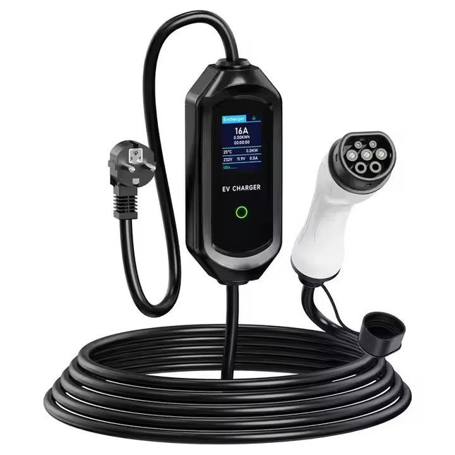Bar2Charge Typ 2 Autoladegerät – Mobiles Heimladegerät 3,7 kW | 16 A | 5 m Kabel | IP65 | App &amp; Tasche