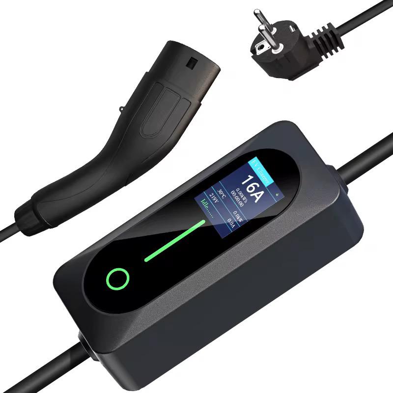 Bar2Charge Mobiele Thuislader Type 2 3.7kW IP67 Slimme Autolader met APP Control 5 Meter Uitgesteld Laden